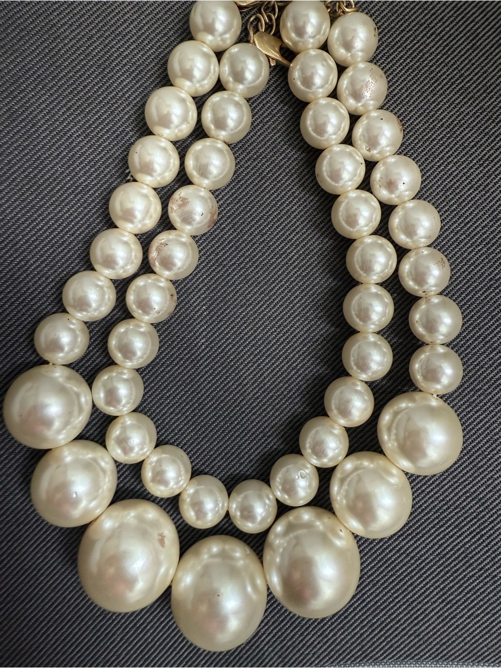 Zara Classic Ivory Pearl Statement Necklace